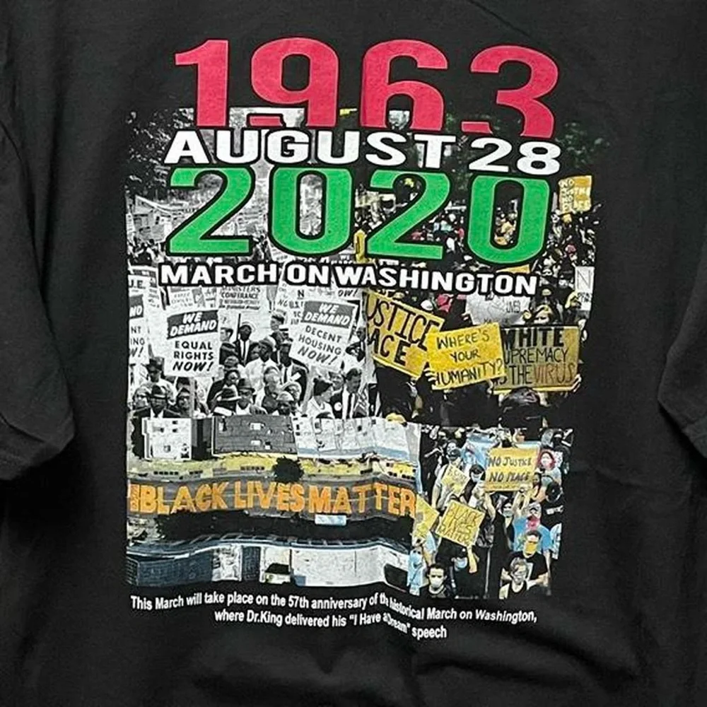Martin Luther King Jr. graphic Washington DC commitment March 2020 T-shirt